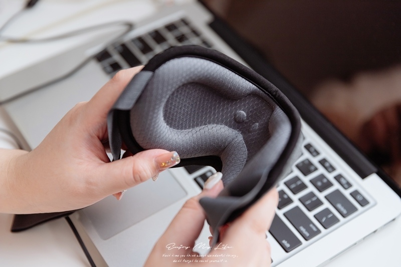 Ami芽芽推薦磁吸式三段溫控定時立體熱敷眼罩，3C族必備