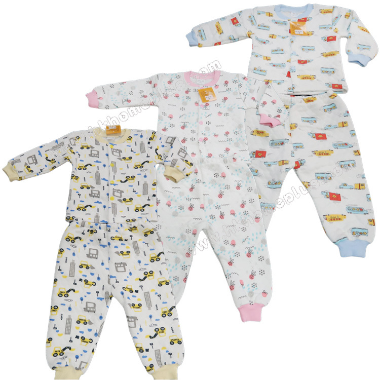 Koma Land: 嬰兒夾絲長袖長褲套裝 BE4077 (3m-12m碼)