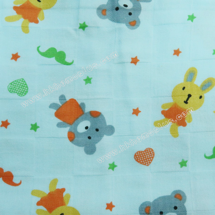 2條裝 印公仔紗布浴巾 20"X40" 4520253