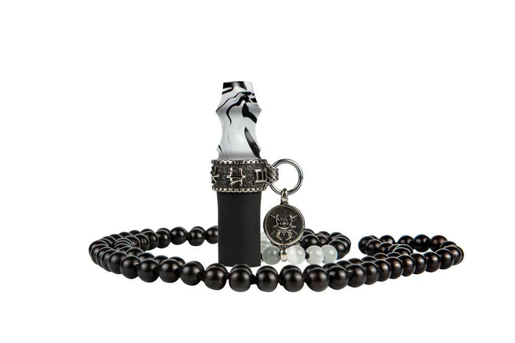 Japona Mouth Tip Samurai Beads White