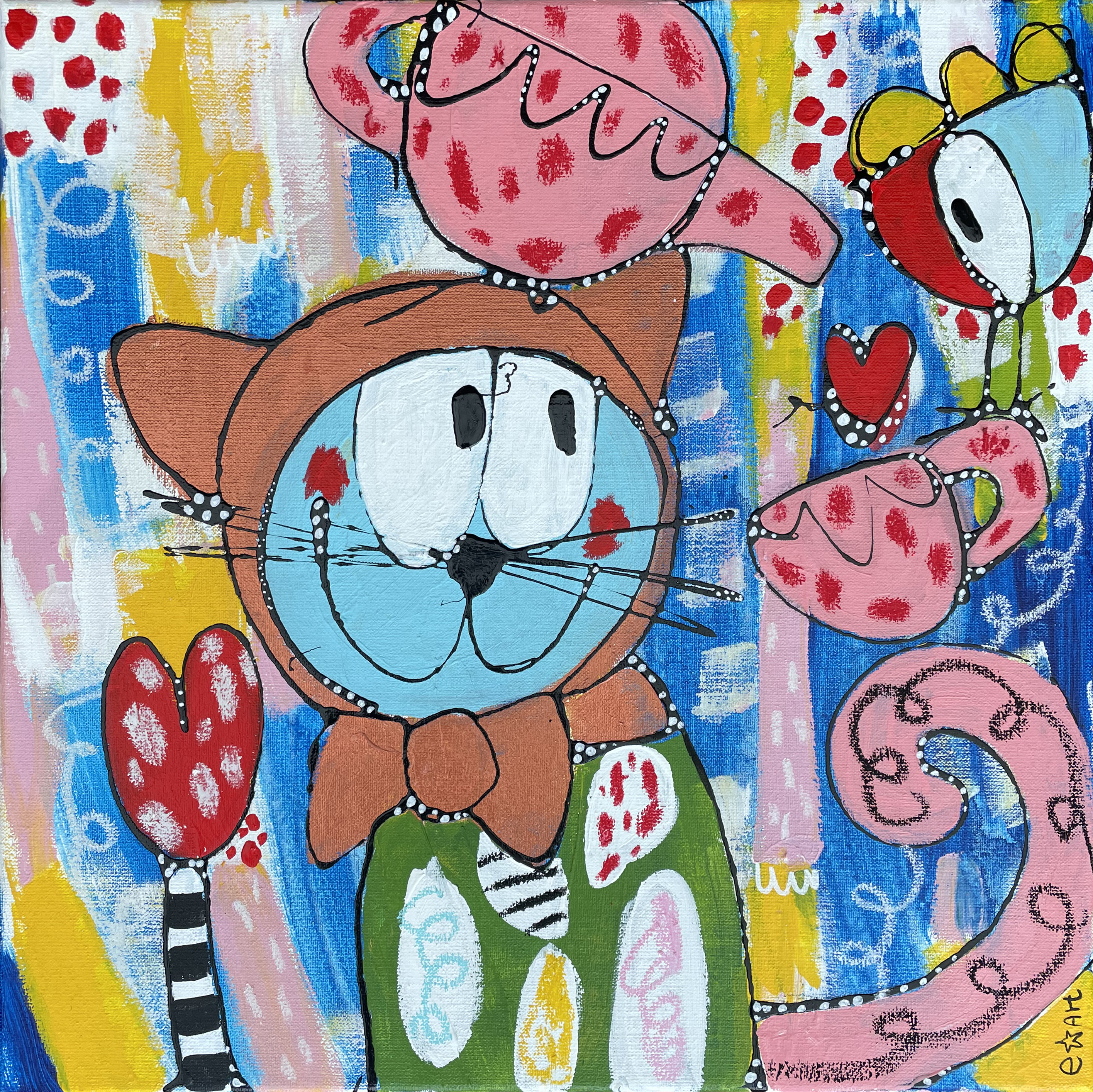 Muffin and tulip tea