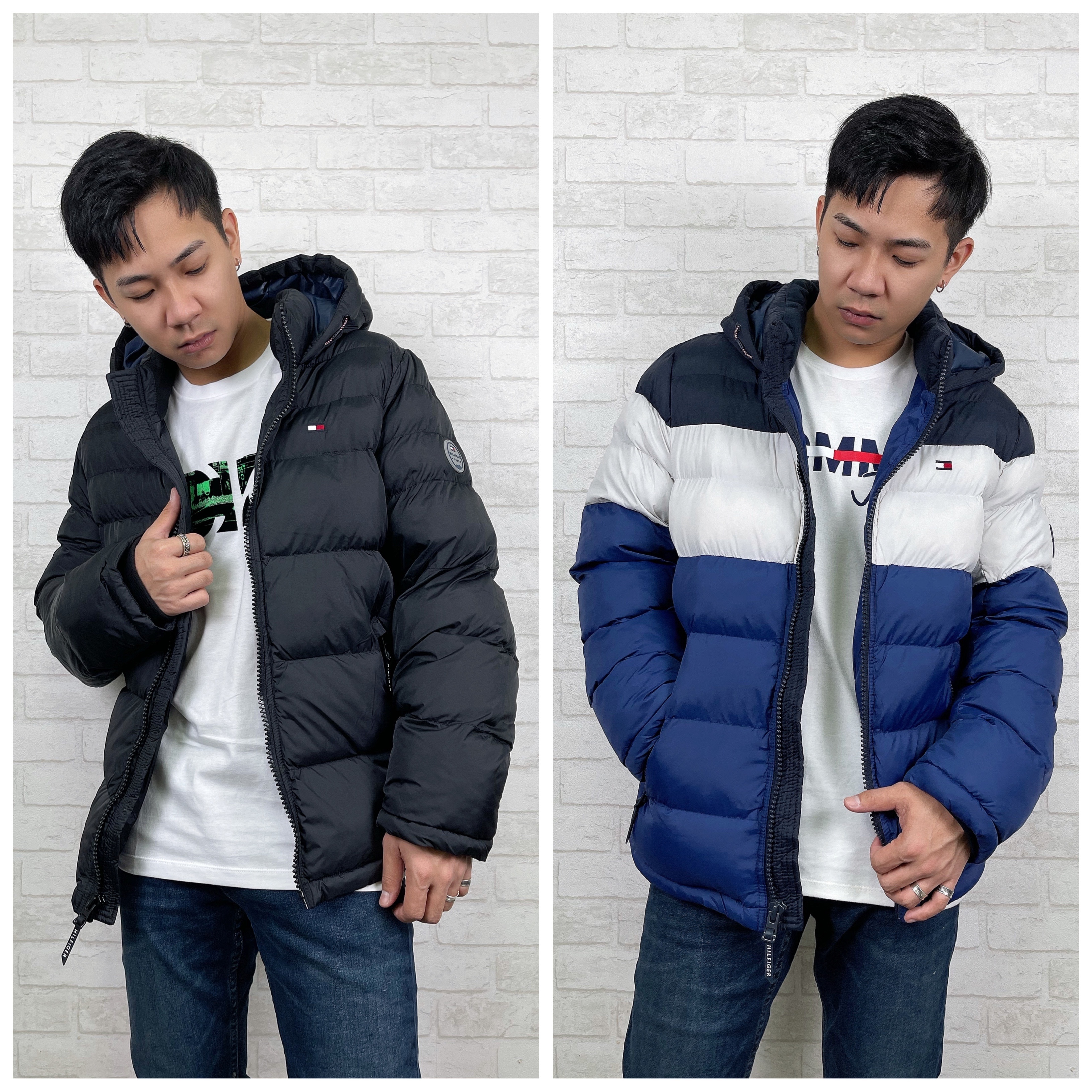 Tommy Hilfiger 手臂徽章 鋪棉 防風外套 連帽外套