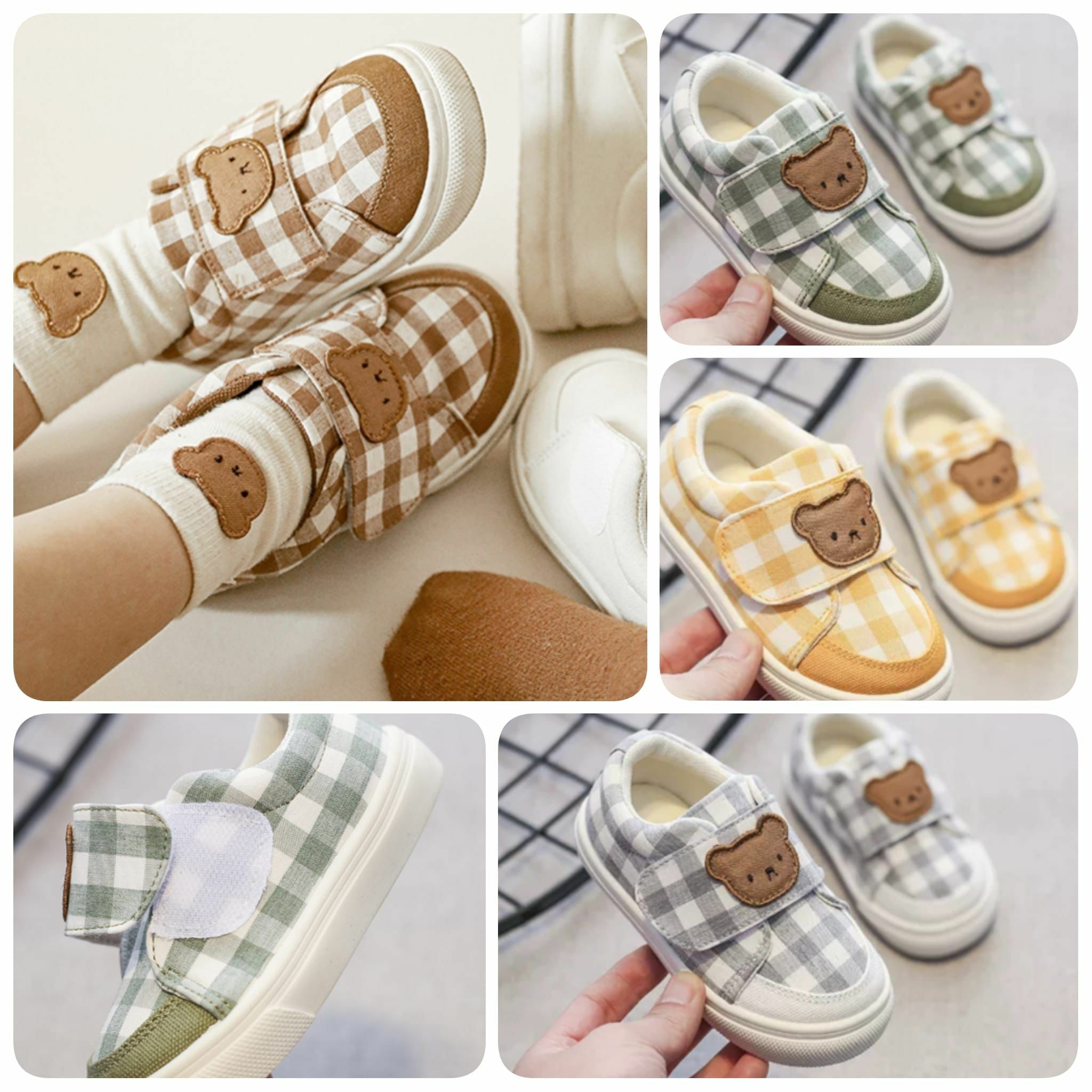 🔶韓版小熊帆布鞋