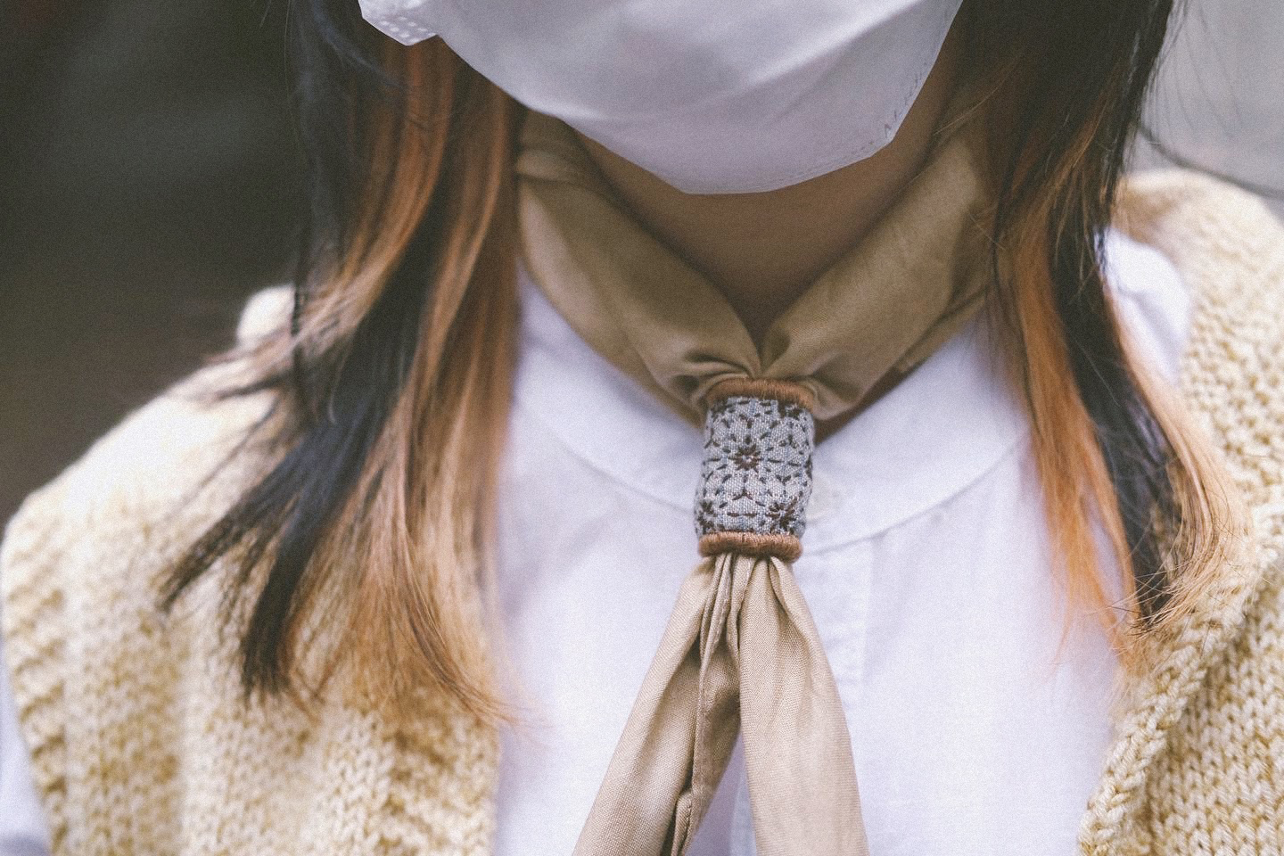 Tsubaki 椿習 領巾釦組 ╭ 5色 ╮