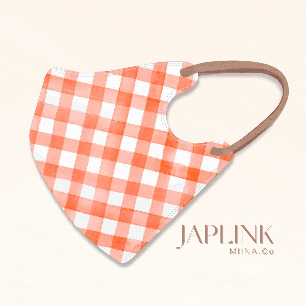 JAPLINK 設計款 立體口罩【 Design 】格子