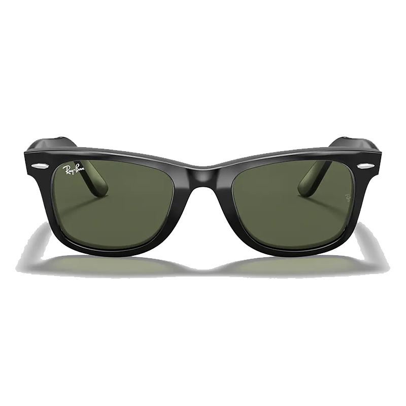 RayBan】雷朋太陽眼鏡經典方形復古墨鏡塑膠黑框墨綠鏡片RB2140-901/58_54mm