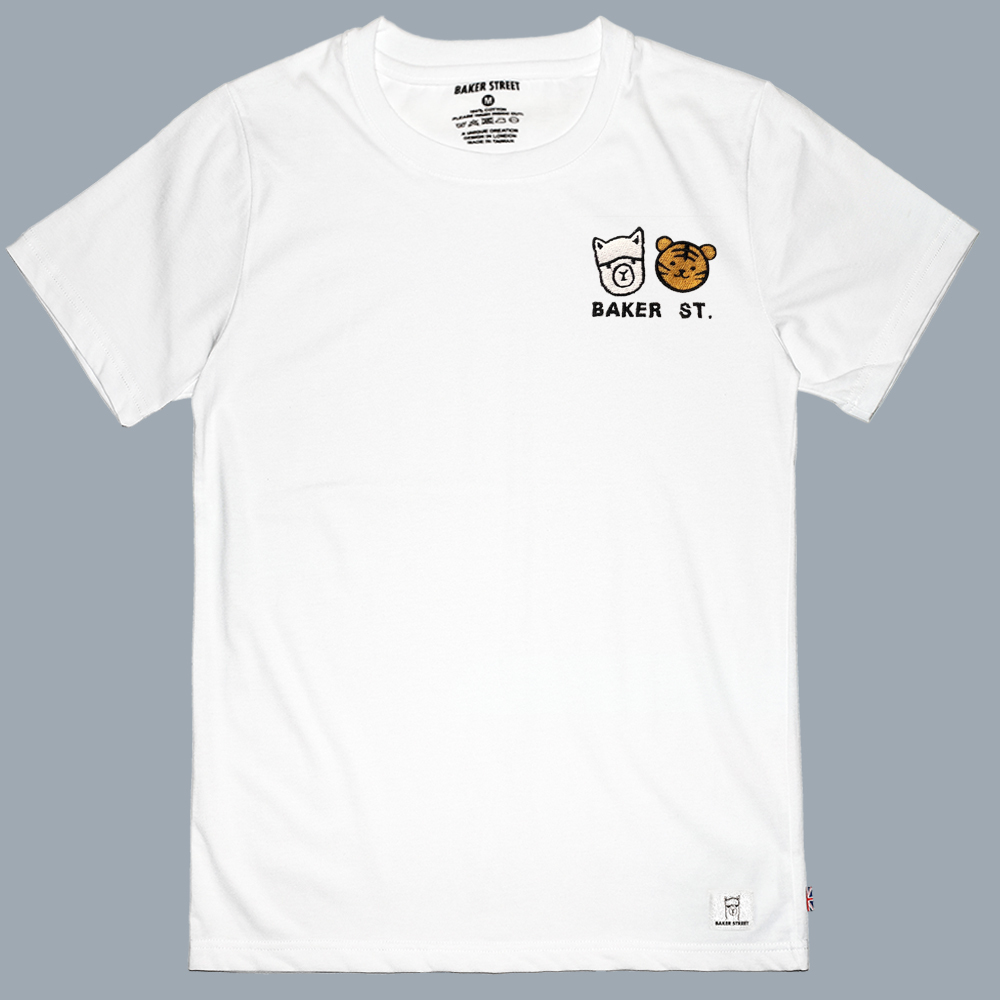 Embroidery-虎虎好朋友 刺繡 短袖T恤