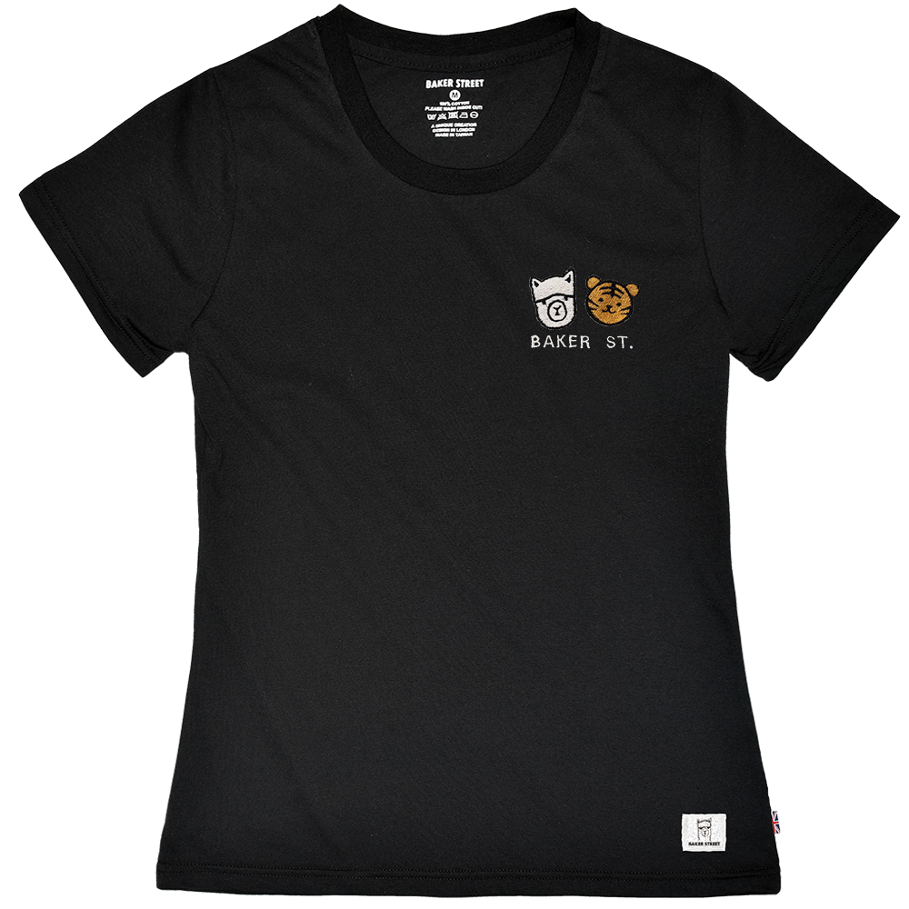 Embroidery-虎虎好朋友 刺繡 女版短袖T恤