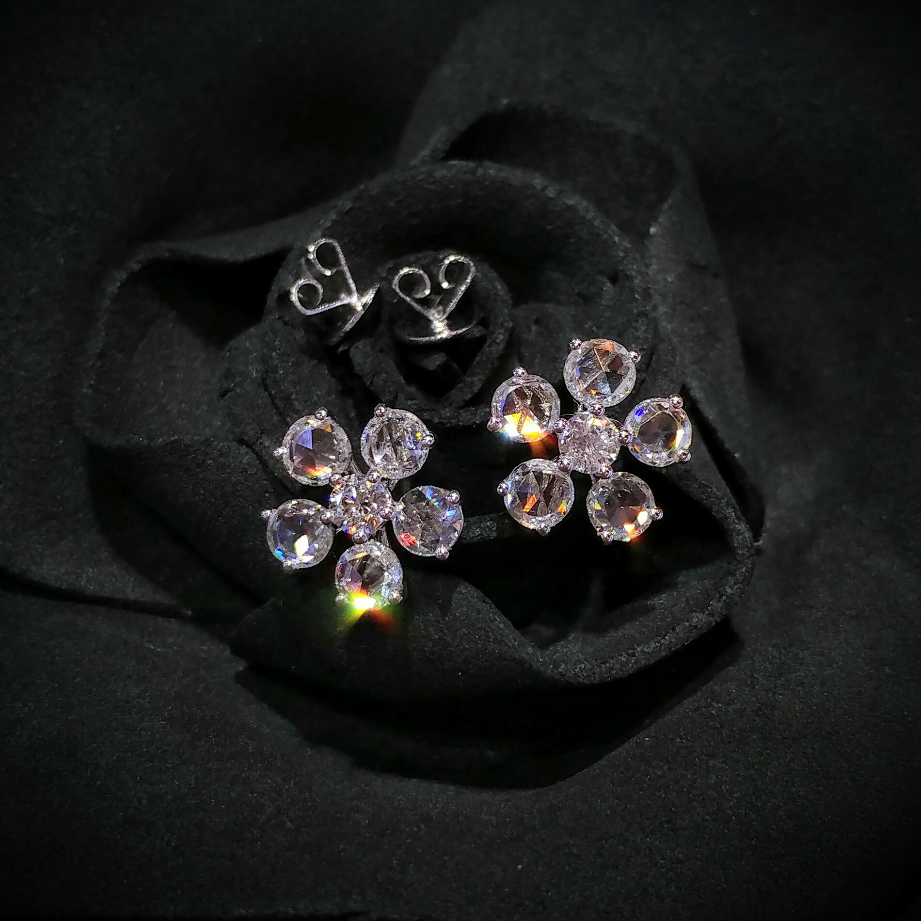 18K White Gold 1.52ct Diamond Earrings