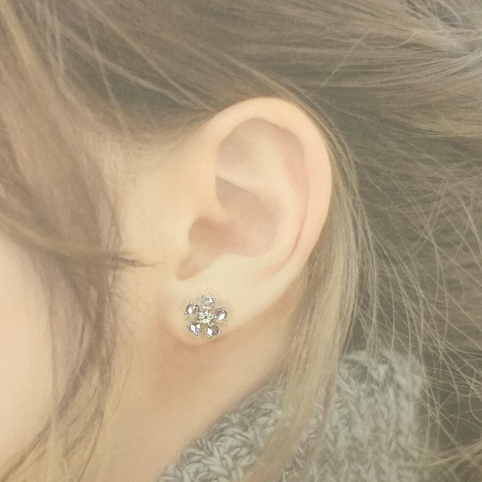 18K White Gold 1.52ct Diamond Earrings