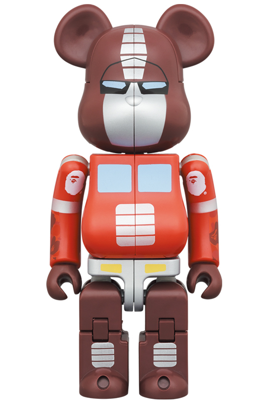 BE@RBRICK × TRANSFORMERS OPTIMUS PRIME BAPE (R) RED