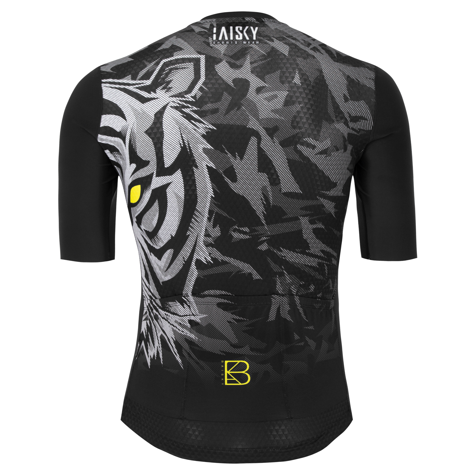 男款空力短車衣 虎威 黑