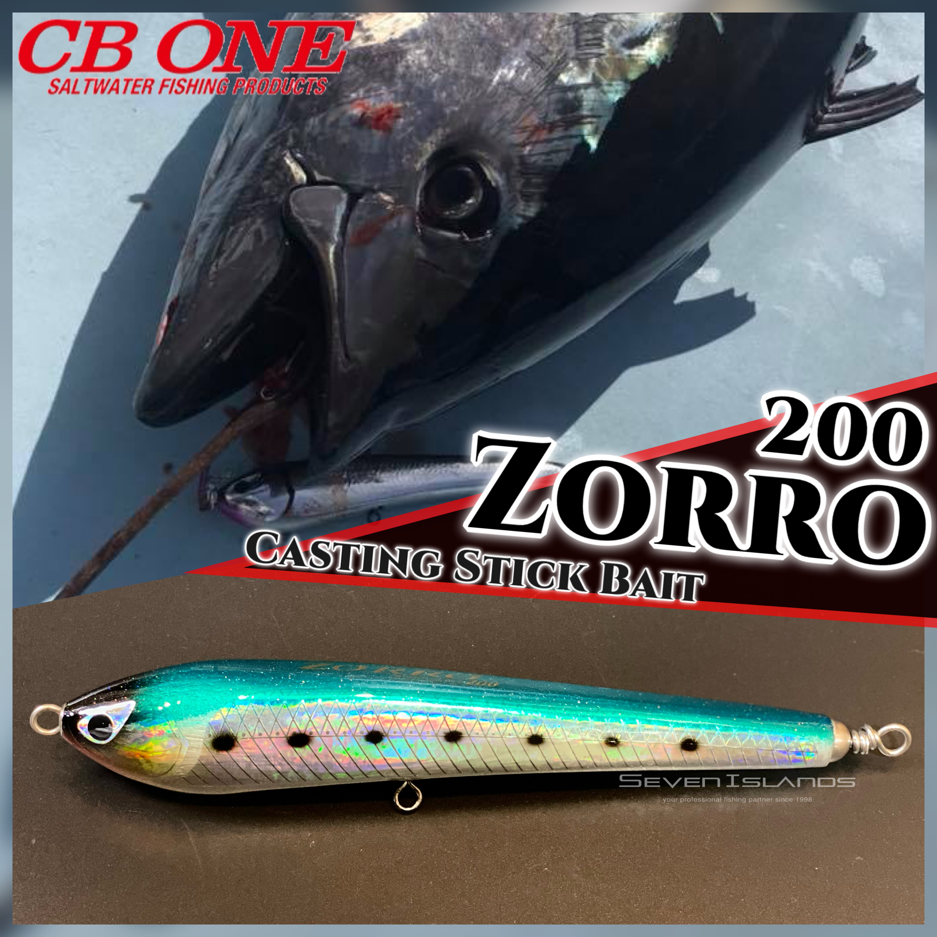 CB ONE ZORRO 200 CASTING STICK BAIT