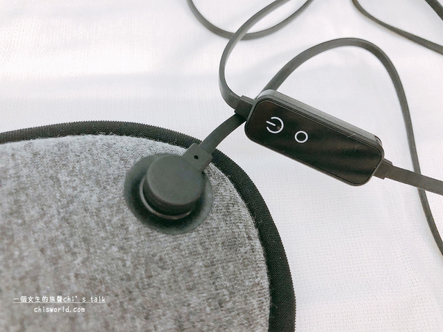 一個女生的旅聲推薦磁吸式三段溫控定時立體熱敷眼罩，舒緩眼睛疲勞