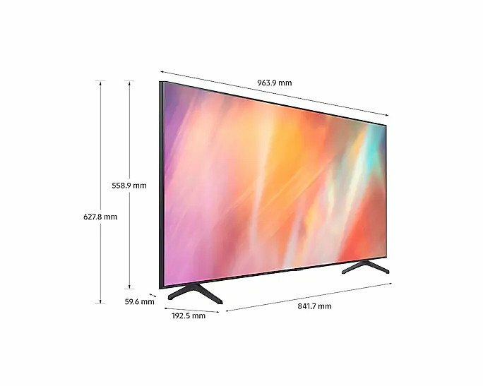Samsung 三星 43" AU7700 Crystal UHD 4K Smart TV (2021) UA43AU7700JXZK