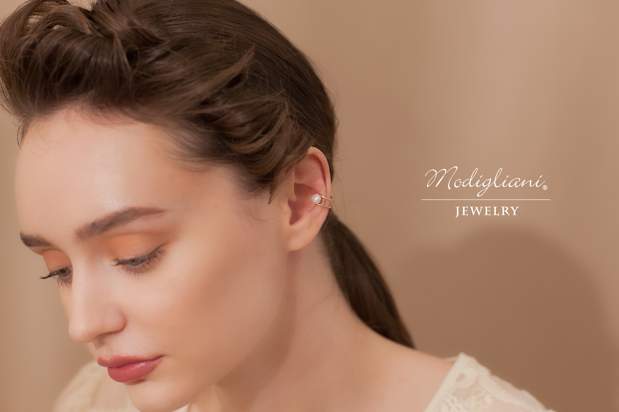 黃銅,黃銅飾品,天然珍珠,耳骨夾,氣質,百搭