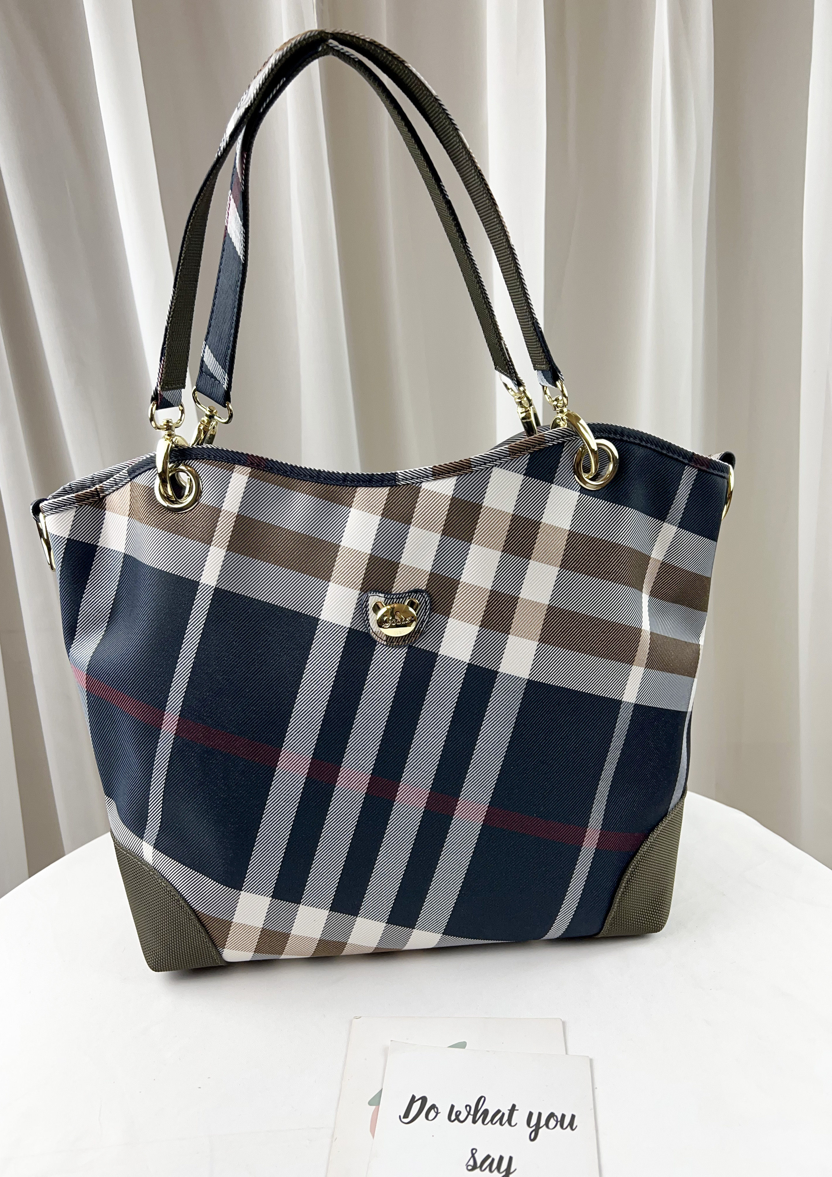 GOODS 大格綠 經典拼色防潑水手提包 / 側背包 #29472