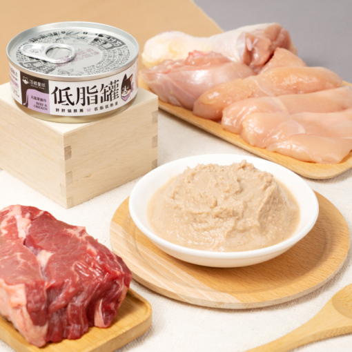 汪喵星球 - 貓咪低脂無膠主食罐 (元氣草飼牛) 80g