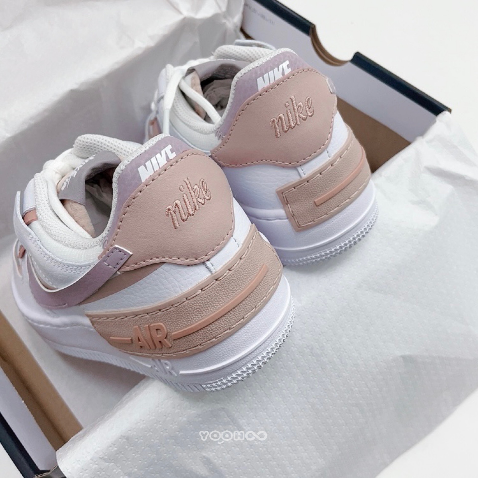 CI0919-113 NIKE AIR FORCE 1 SHADOW 粉紫色