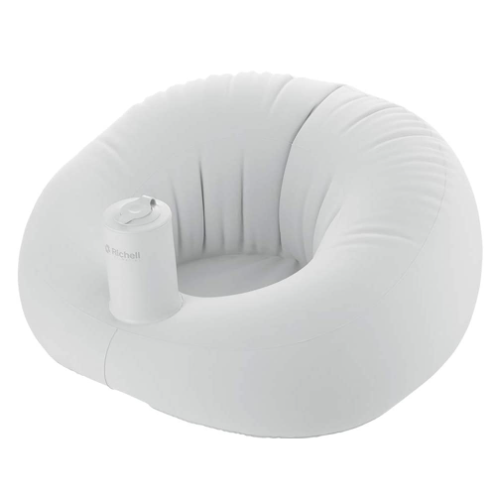 richell 毛泵浦充氣充氣學習椅-充氣絨布面