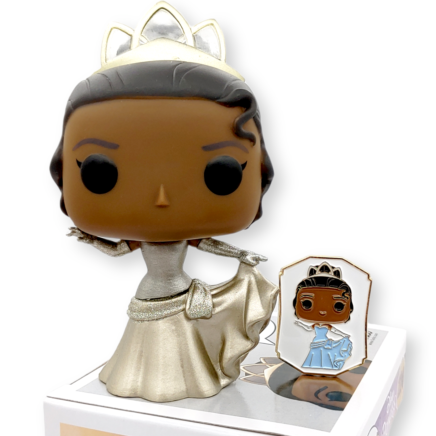 FUNKO POP終極公主<青蛙王子>蒂安娜公主(金鑽版連襟章) -No.224