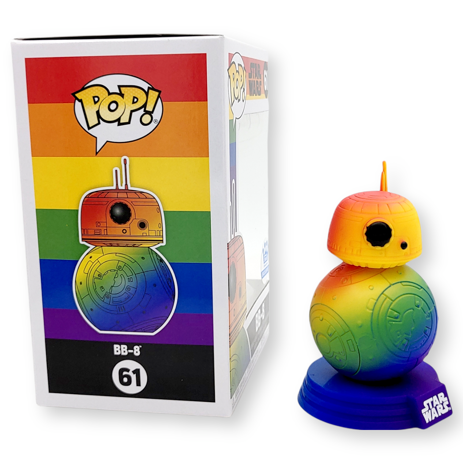 FUNKO POP<星球大戰StarWars>BB-8(彩虹版)-NO.61