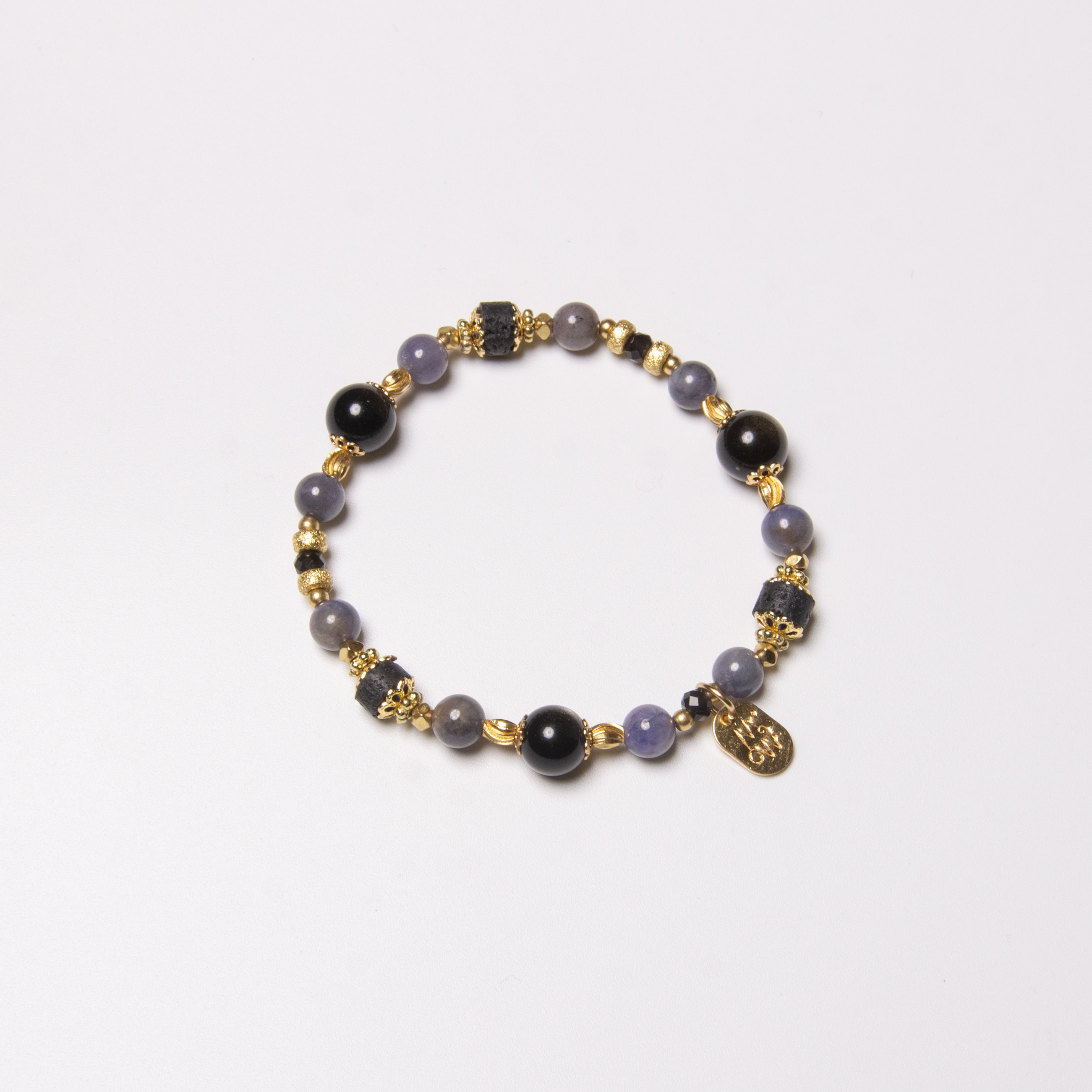 我的藍莓夜 // C1403丹泉石金曜石手鍊