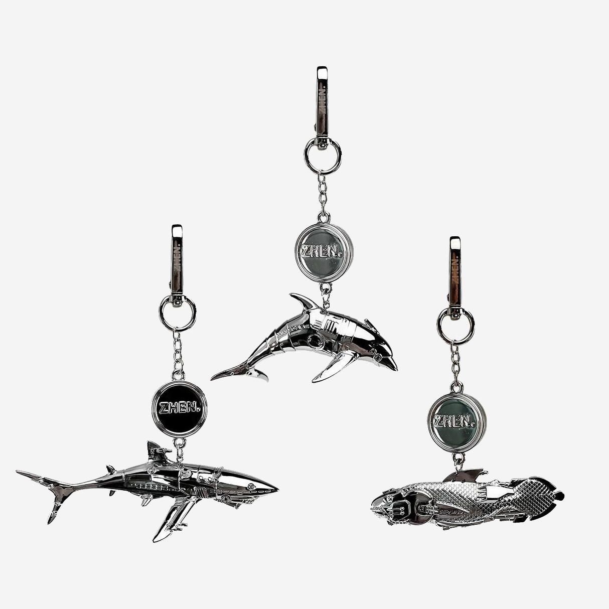 HAJIME SORAYAMA SHARK 空山基 鯊魚領域 鯊魚海豚 鎖匙扣