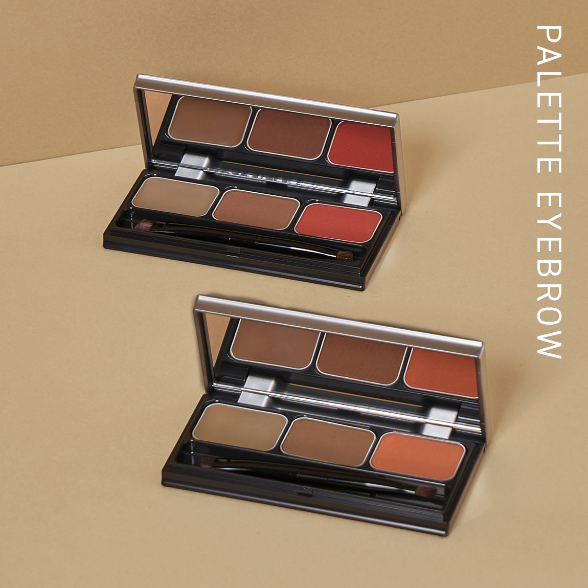 河北裕介 &be Palette Eyebrow (Red Brown / Orange Brown)