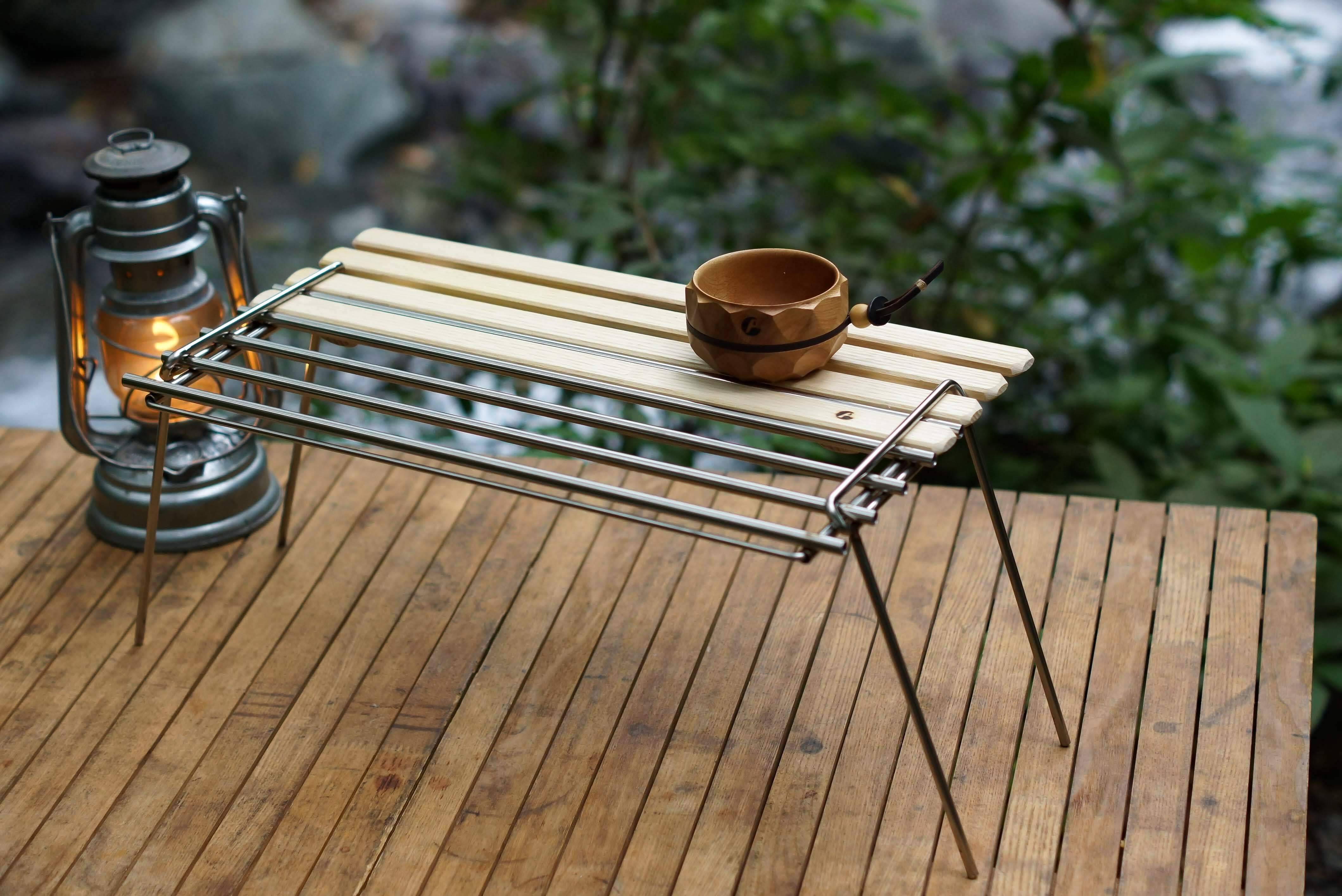 Asimocrafts A38 Grate table 枯葉／迷彩款