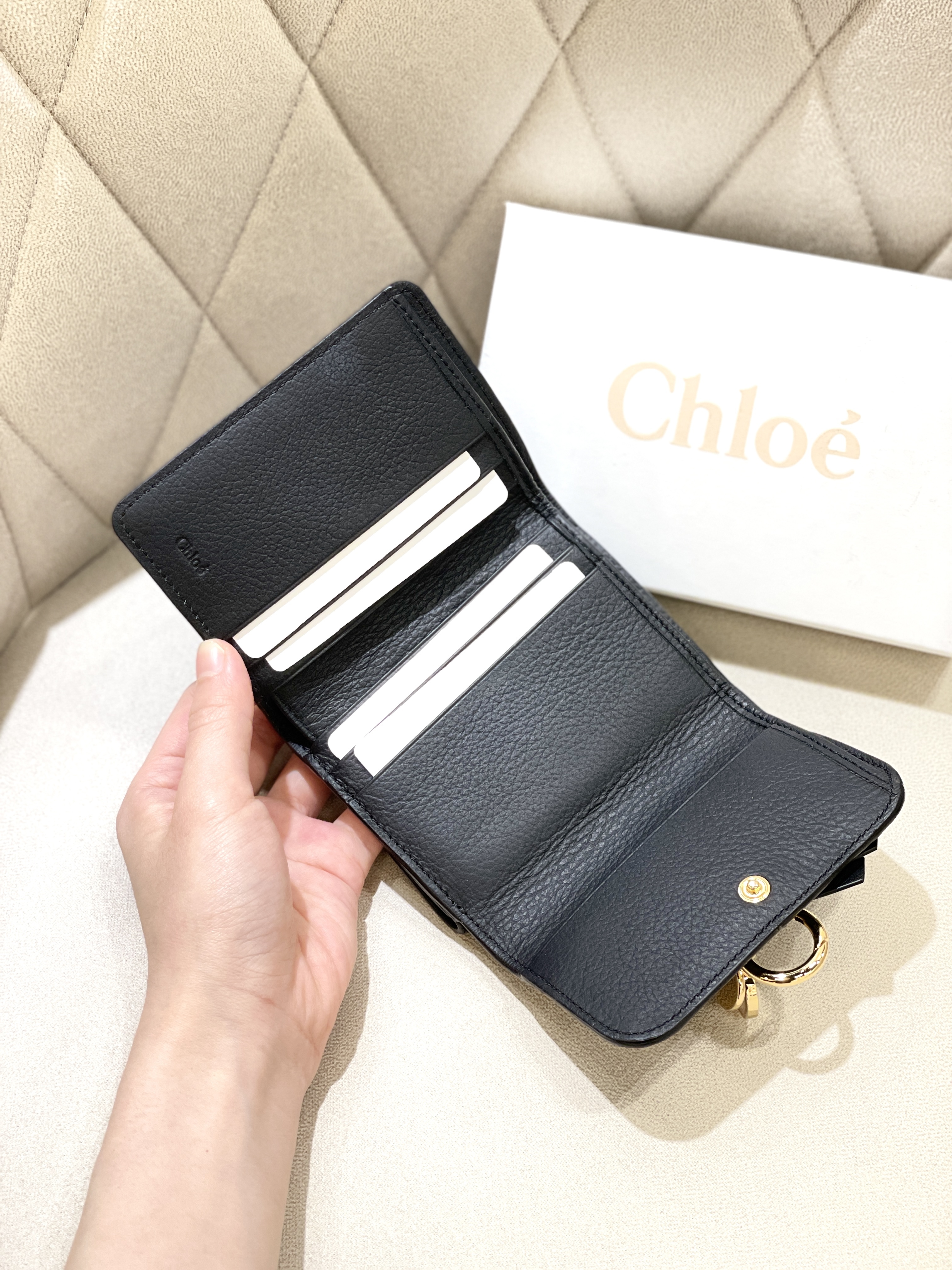 CHLOE Alphabet Small Trifold Wallet