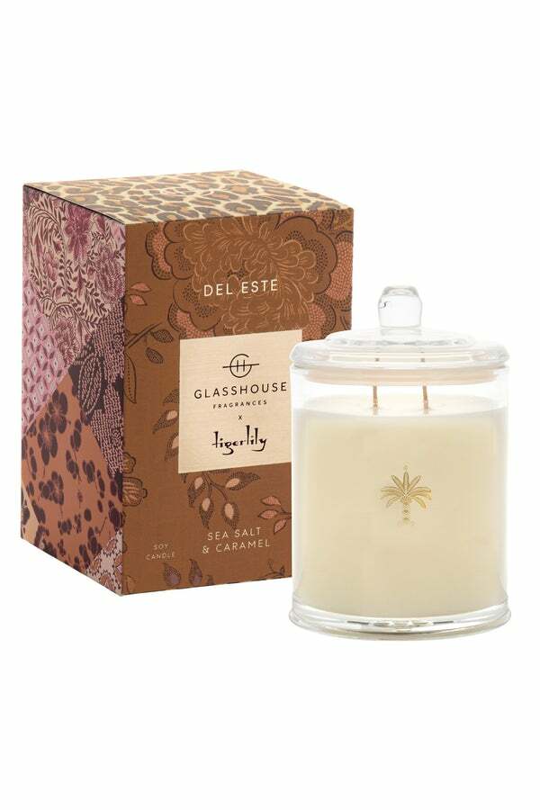 Glasshouse x Tigerlily Del Este Candle - Sea Salt & Carame