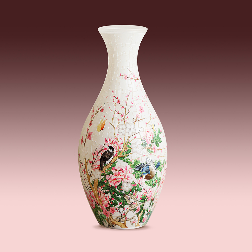 S1035 - 花瓶160片- 鳥語花香