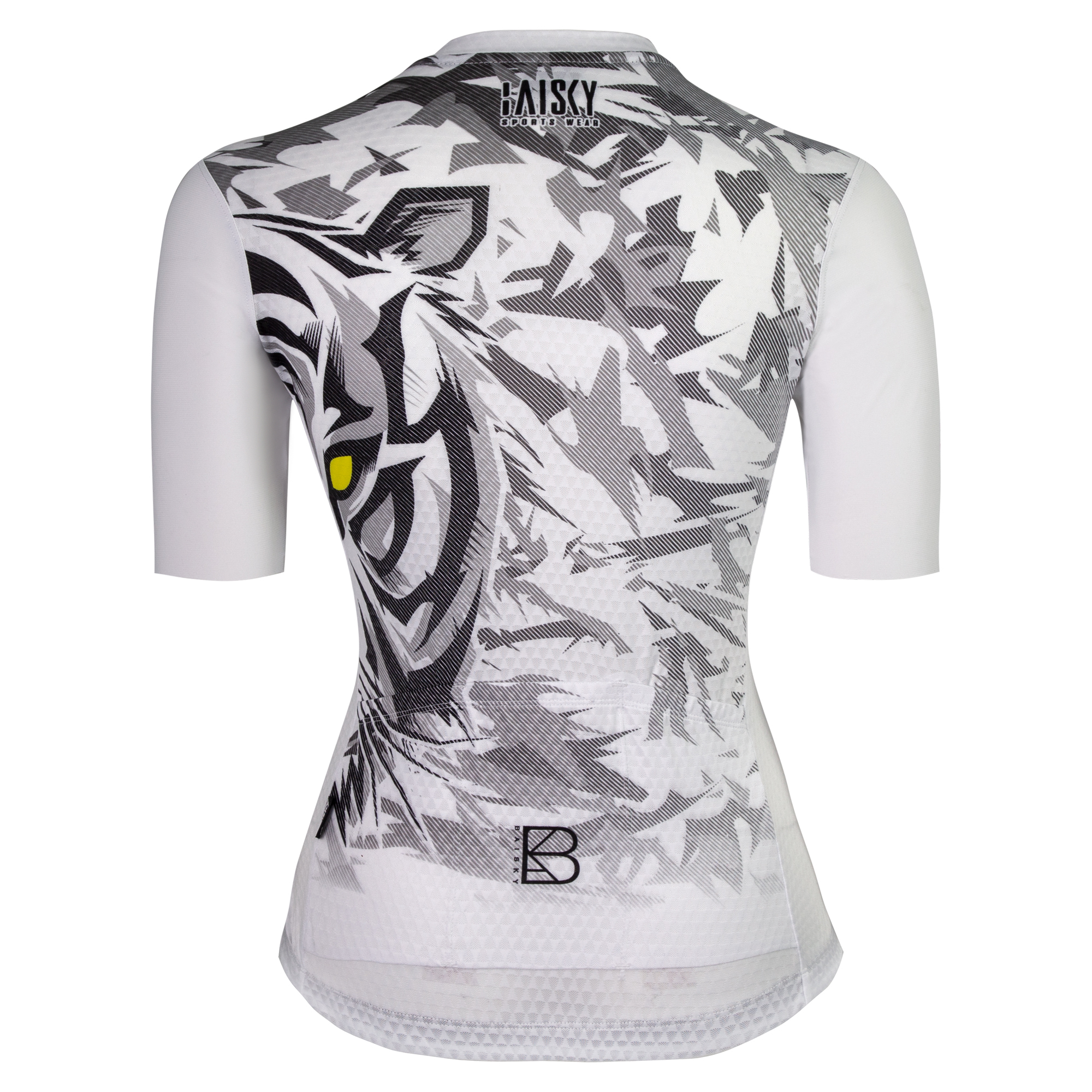 女款空力短車衣 虎威 白