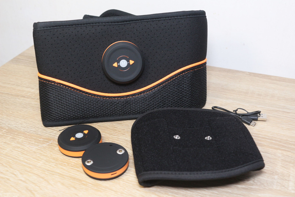 飯糰家族推薦微電流炫腹爆汗健身按摩腰帶手臂，懶人必備