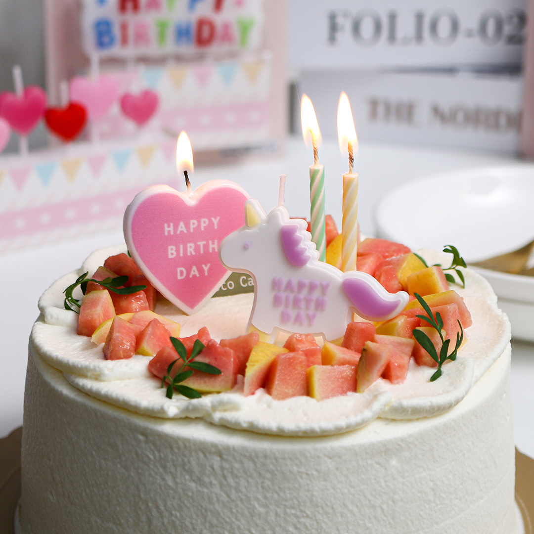 生日蠟燭/愛心主題