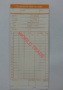 TIMEMASTER TM900 (雙色) 六欄打咭鐘專用工咭 (100張/包)
