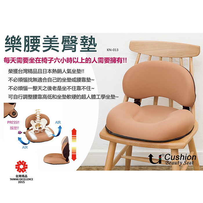 樂腰美臀墊(唯一台灣精品專利坐墊)