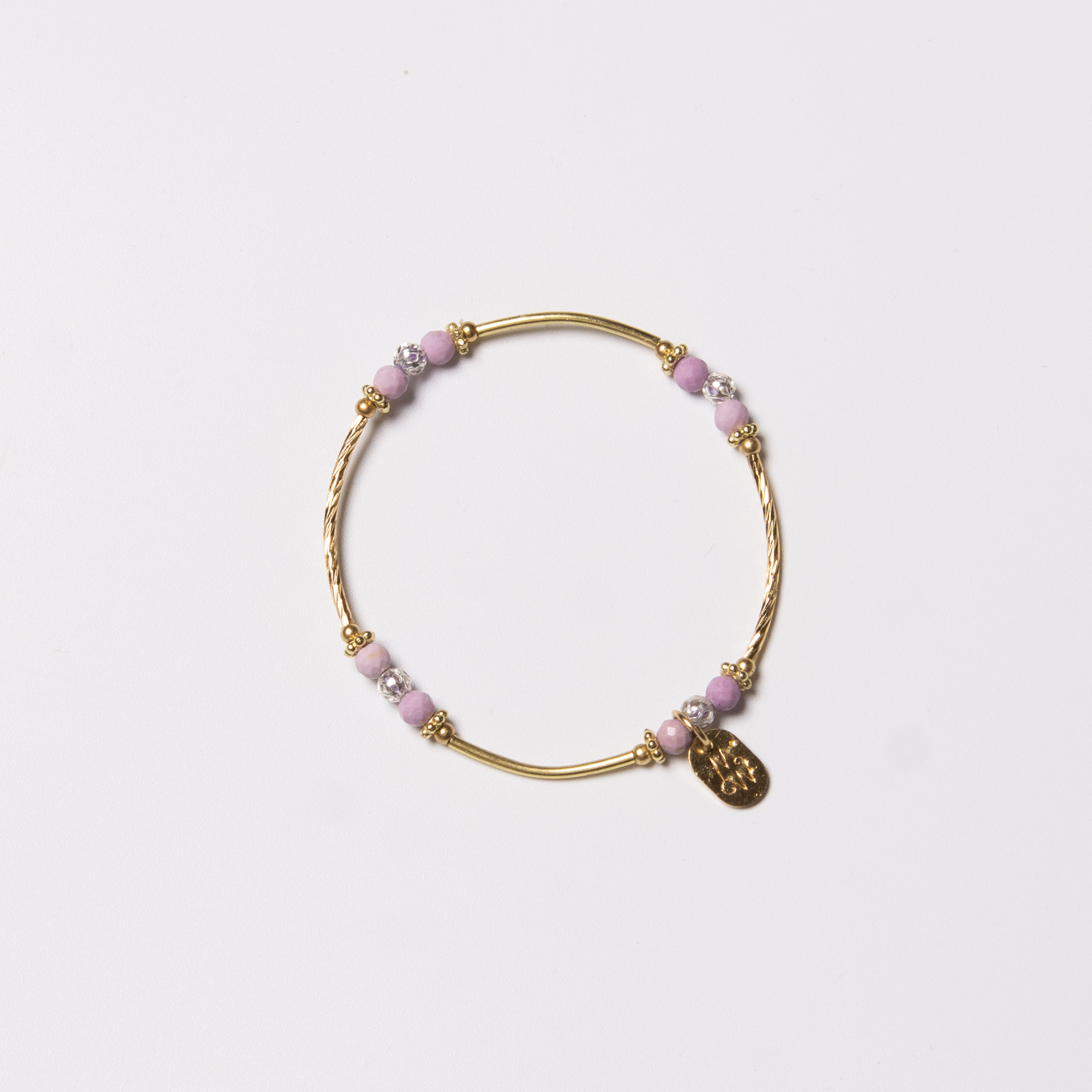 西澳假期｜紫雲母黃銅手鍊 C1413