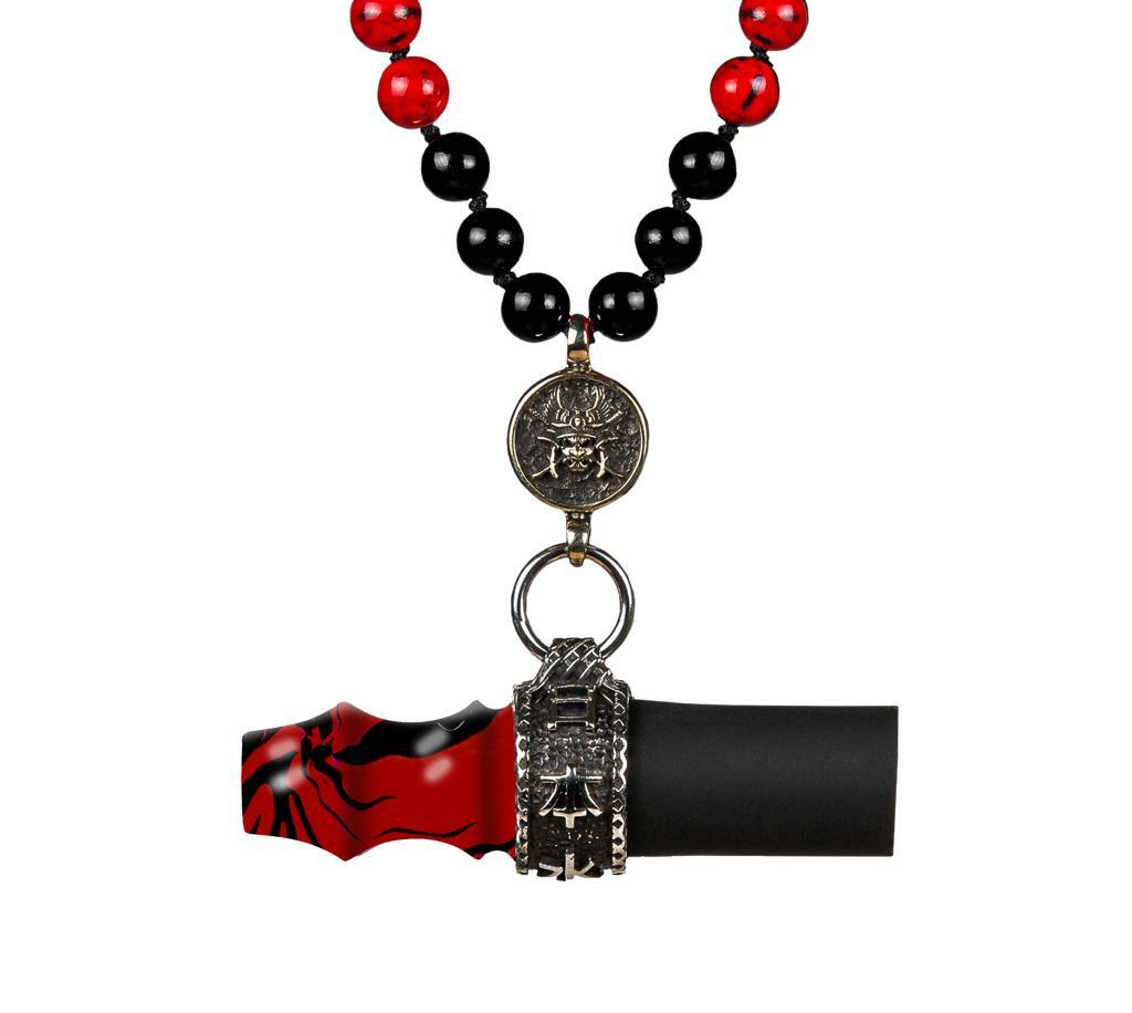 Japona Mouth Tip Samurai Beads Red
