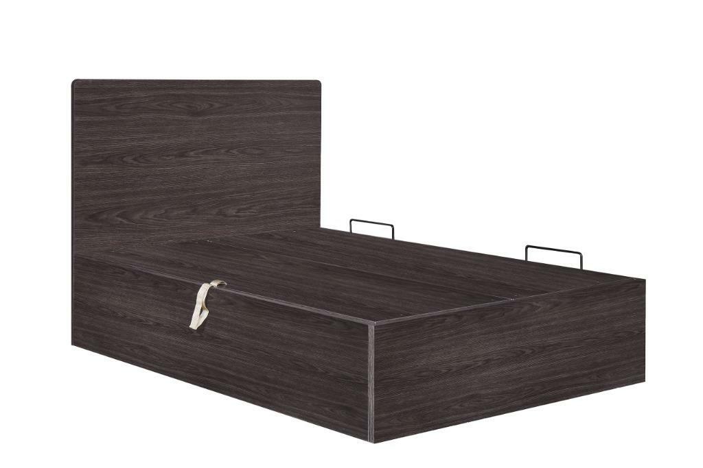 113系列 黑橡木色 木板屏油壓床架