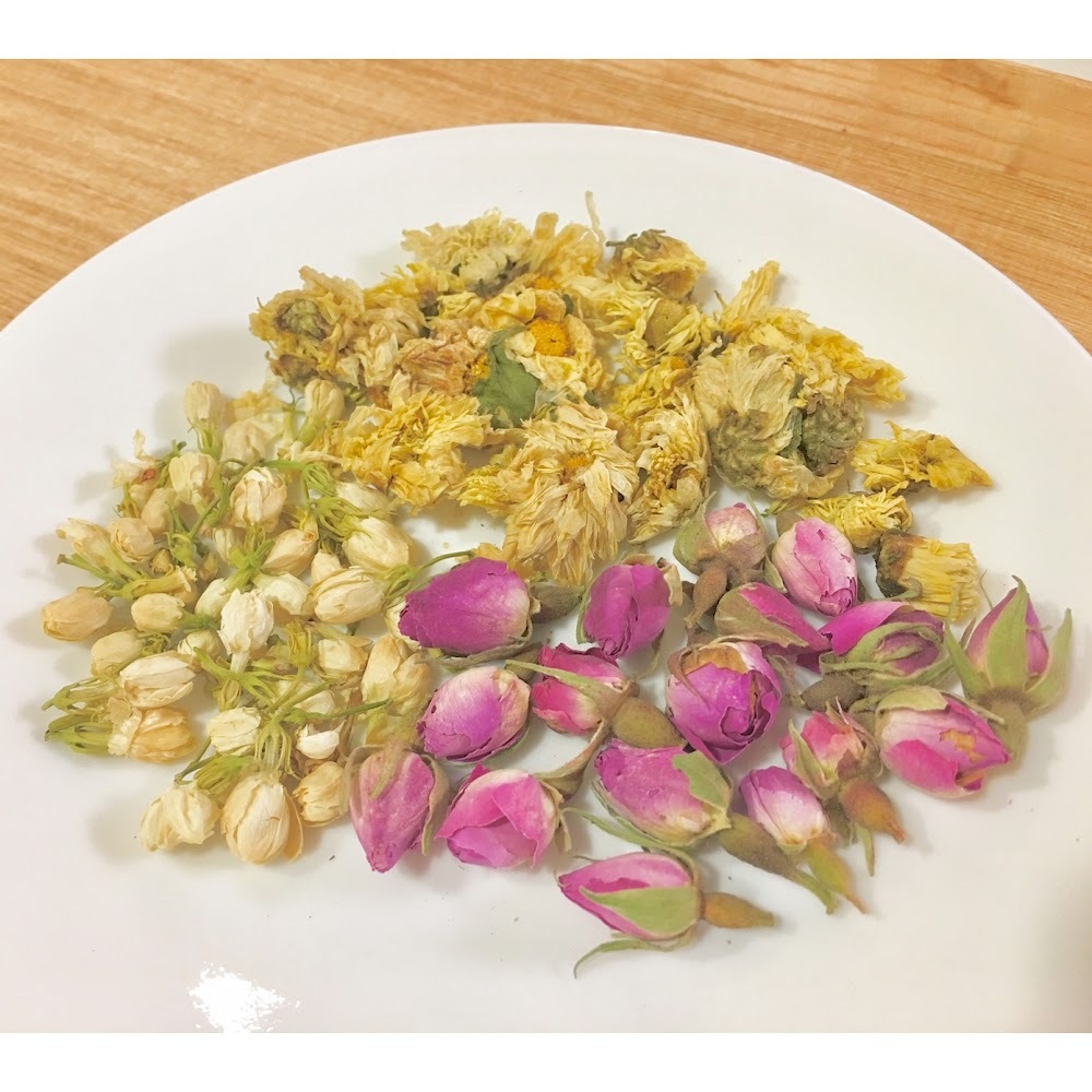 茉莉菊花玫瑰花茶(清熱解毒、疏肝解鬱）