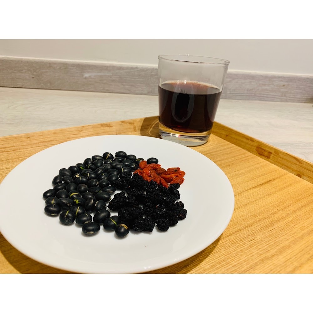 桑椹黑豆杞子茶(補腎補血，袪濕排毒，烏髮防脫髮)