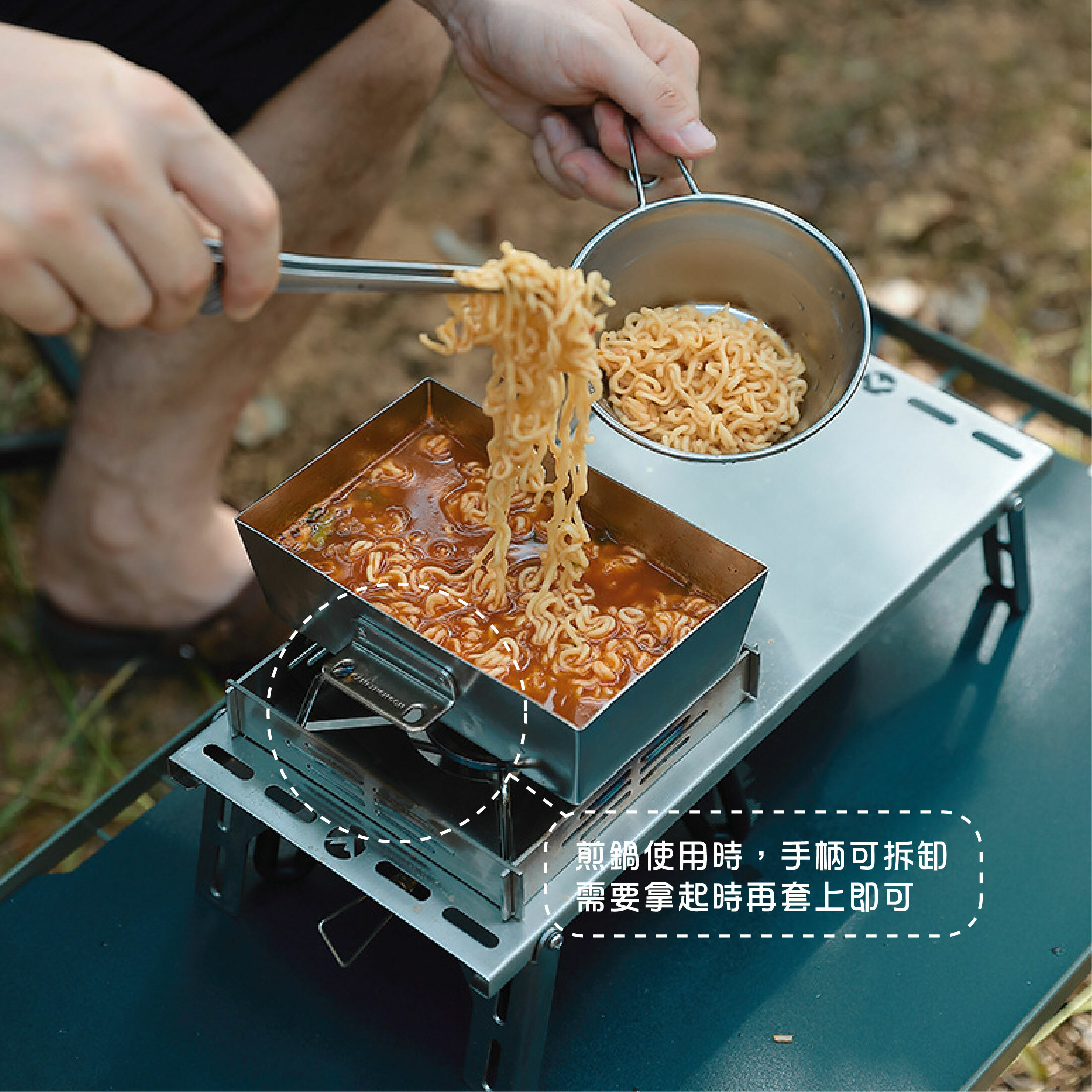 【CampingMoon】柯曼 304不鏽鋼加厚平底煎盤