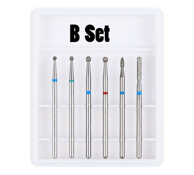 俄式修甲鑽頭 6支套裝  (A&B 套裝)