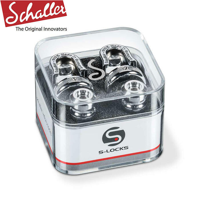 Schaller S-LOCKS Chrome 鍍鉻 背帶釘加厚設計 安全背帶扣