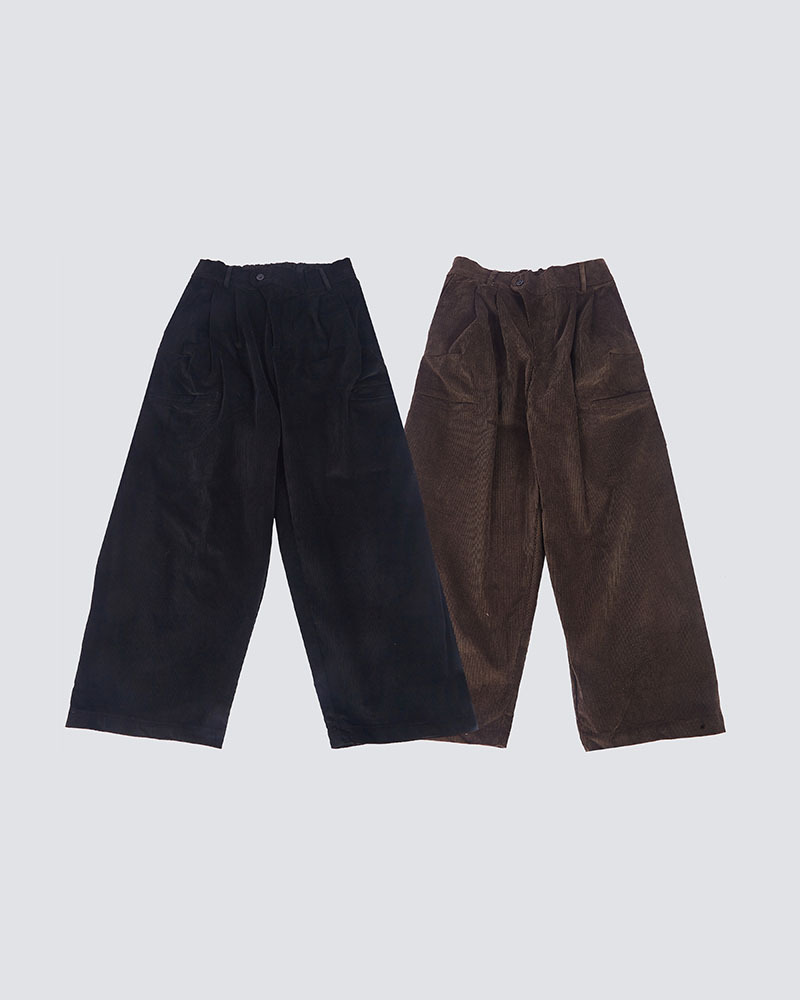 【FUMBLE】Everyday Essential Corduroy Wide Pants｜Two Colors｜Hong Kong Original Design