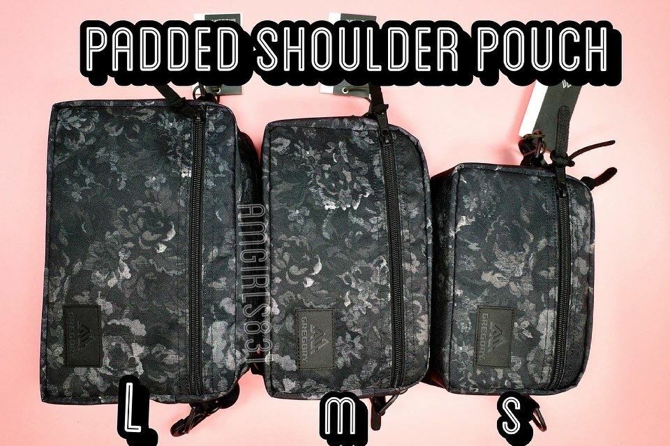 Gregory PADDED SHOULDER POUCH Black Tapestry S/M/L