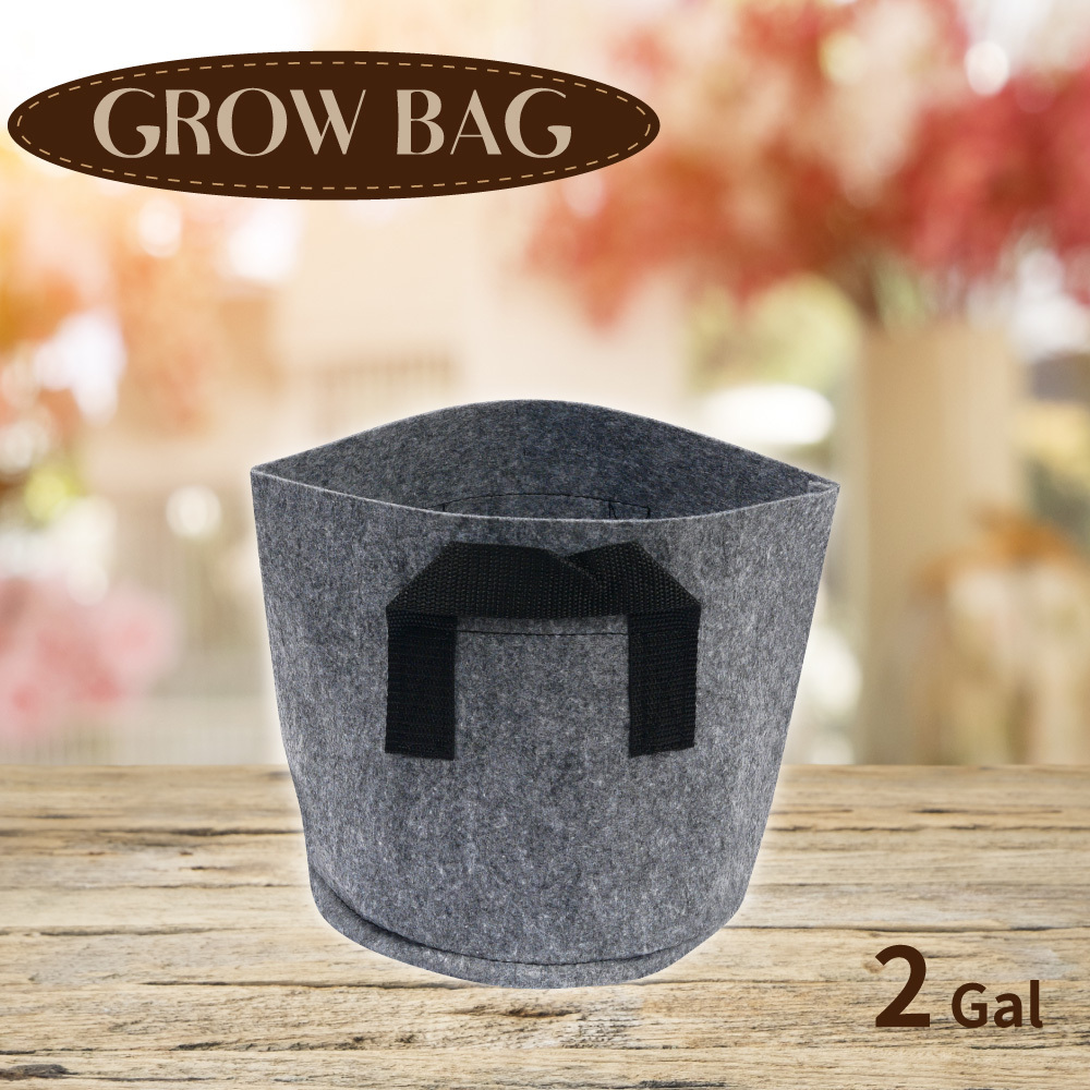 分享 植物種植袋套盆袋2加侖灰-2入