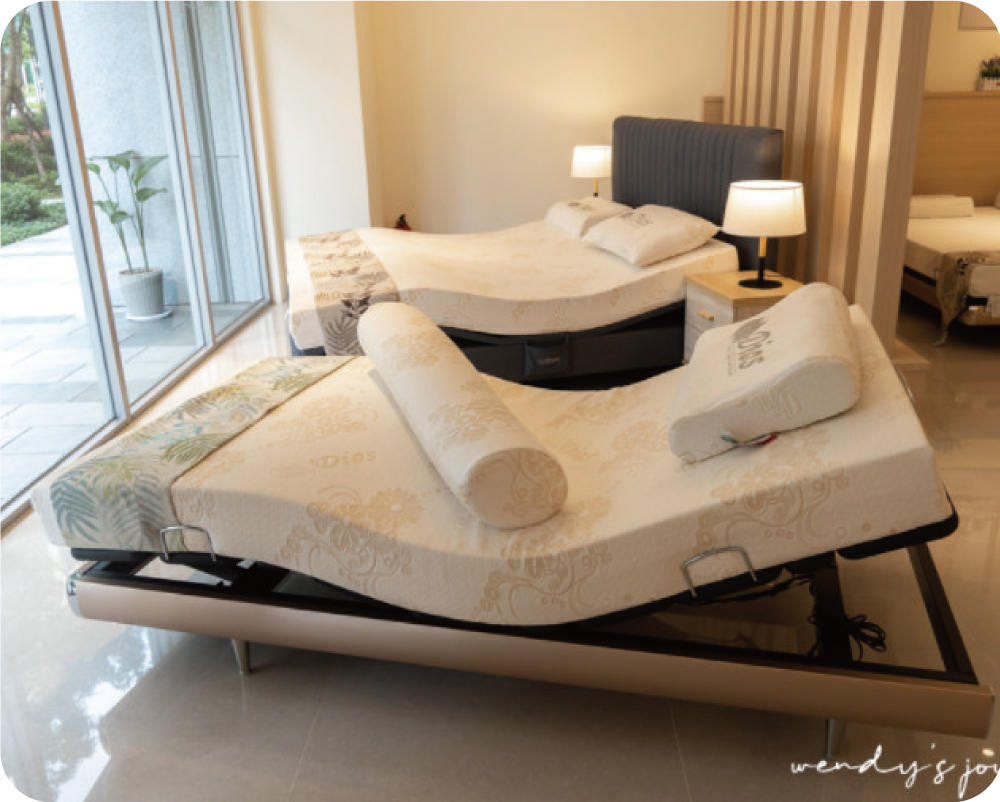 高密度乳膠床墊結合電動床